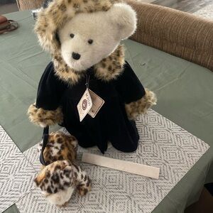 Boyds Bears Plush with Black and Cream Outfit